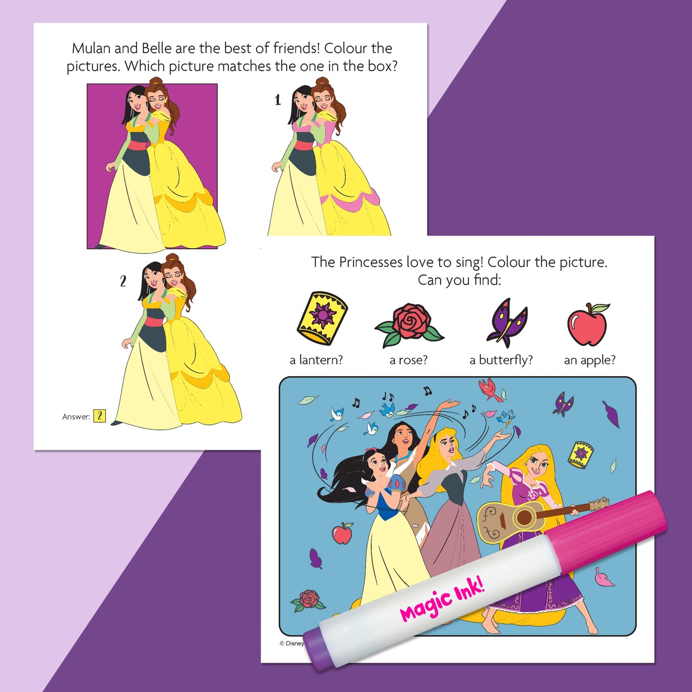 INKredibles Disney Princess Mess Free Magic Ink Pictures! - Book 4 of 4