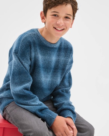 Long Sleeve Crew Neck Knit Jumper