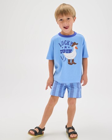 Australian Cotton T-Shirt and Shorts 2 Piece Set