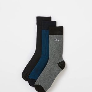 Australian Cotton Blend 3 Pack Crew Socks - Maxx - Birds product image