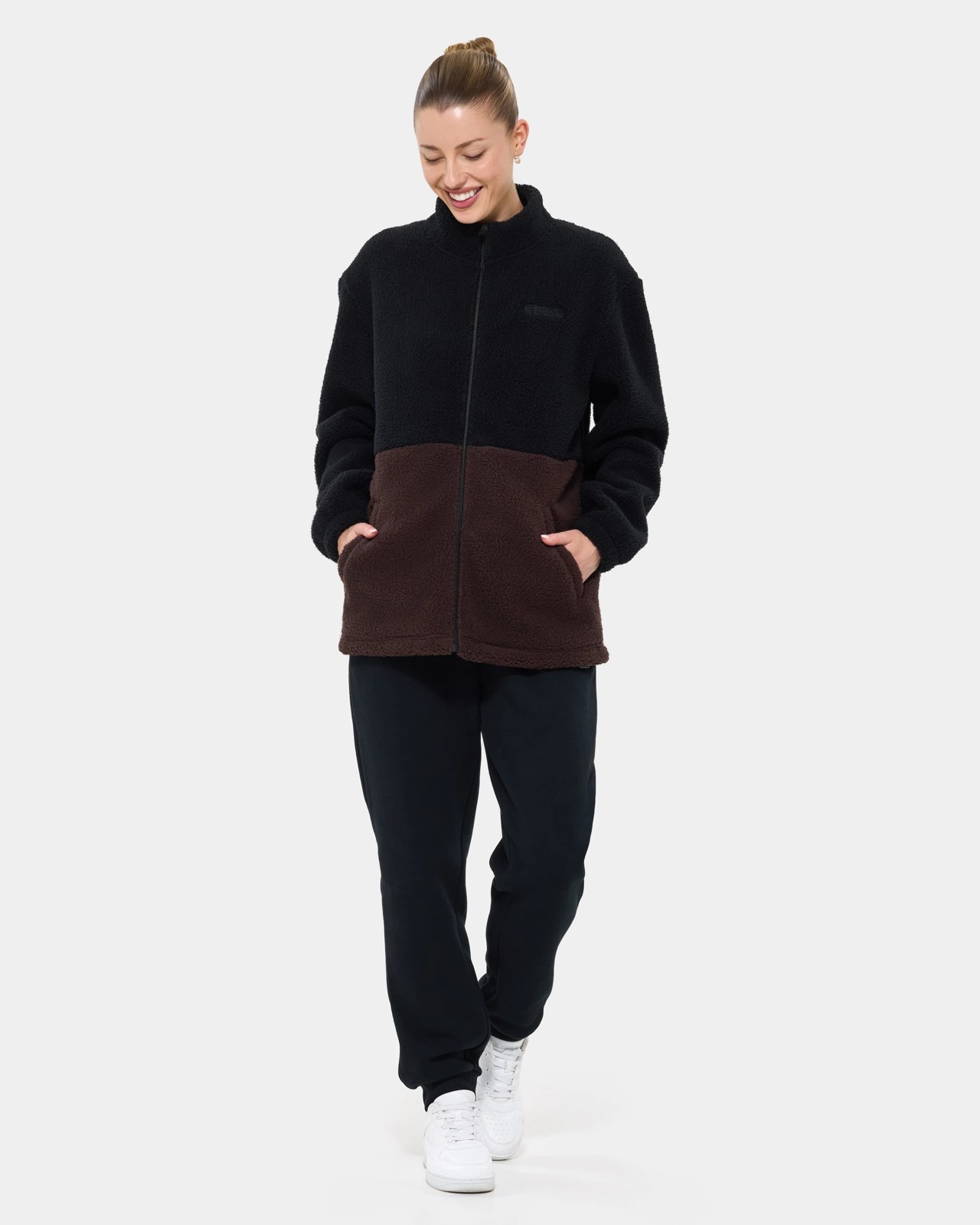 Fila Victoria Teddy Jacket - Black 2 of 5