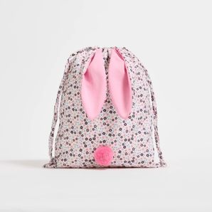 Kids Floral Bunny Ears Drawstring Bag product image