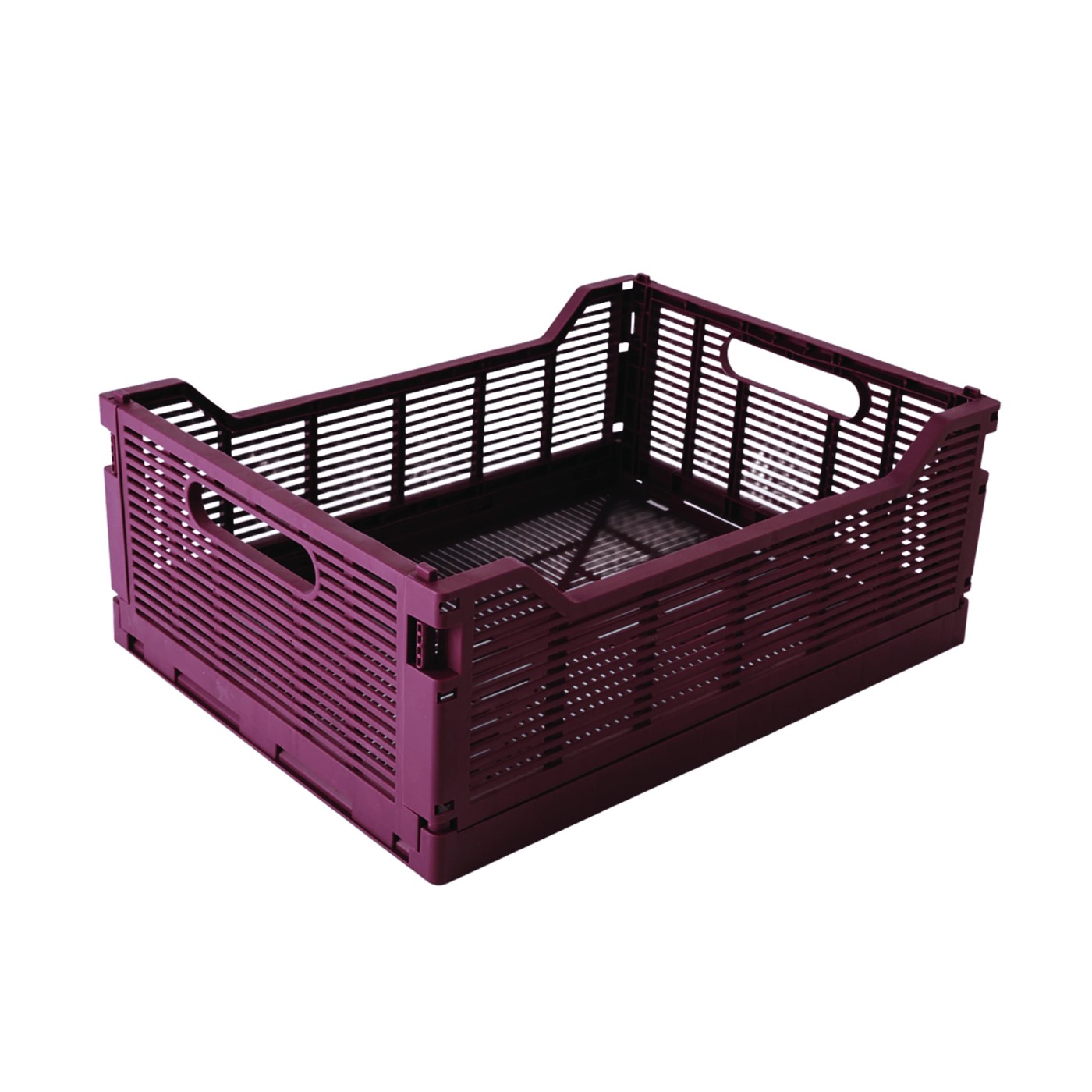 Anko 13L Linear Collapsible Crate - Medium - Burgundy 2 of 4