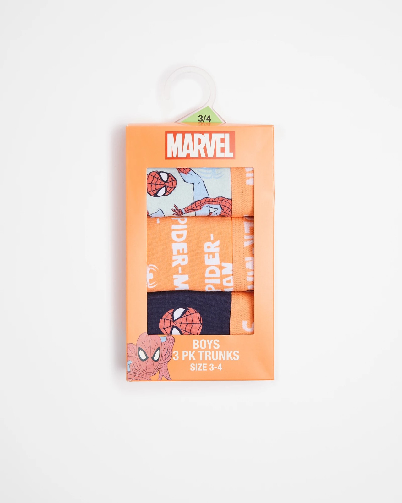 Marvel Spider-Man Trunks 3 Pack, Kids