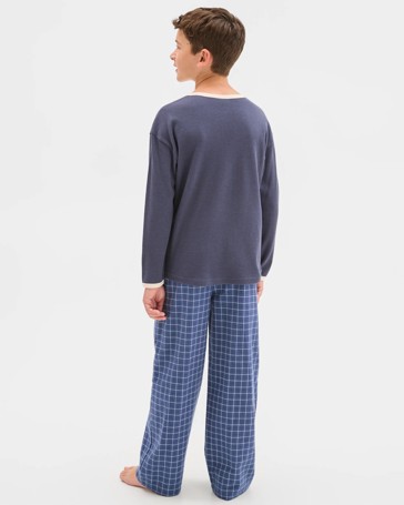 Australian Cotton Older Boys Flannel Pyjama Set