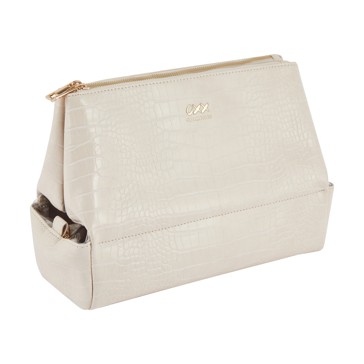 Makeup Bag, White - OXX Cosmetics