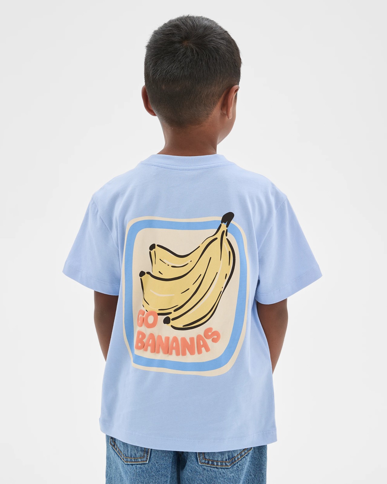 Australian Cotton Short Sleeve T-Shirt - Blue 4 of 5