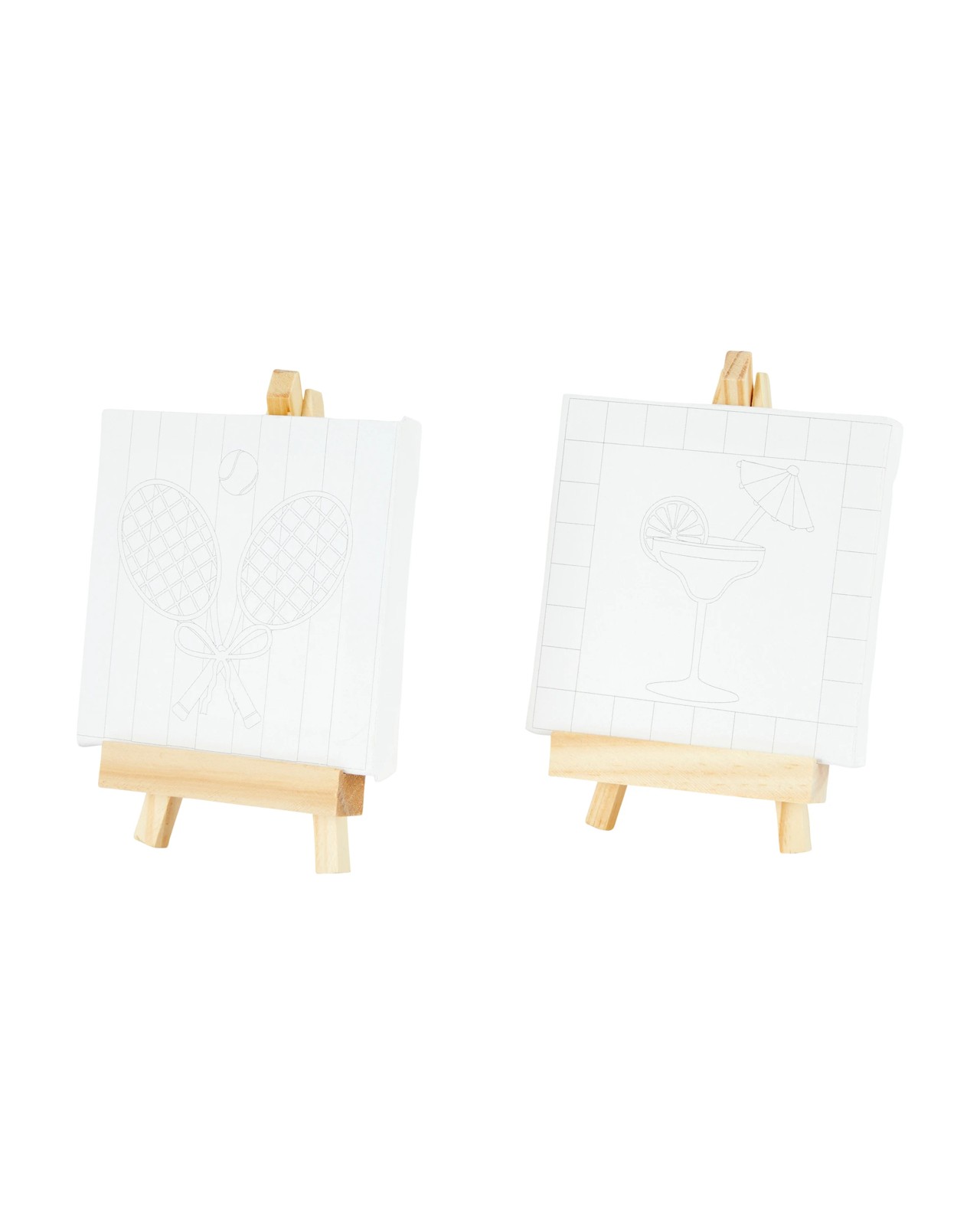 Anko Paint Your Own Canvas & Easel Set - Leisure Club 2 of 4