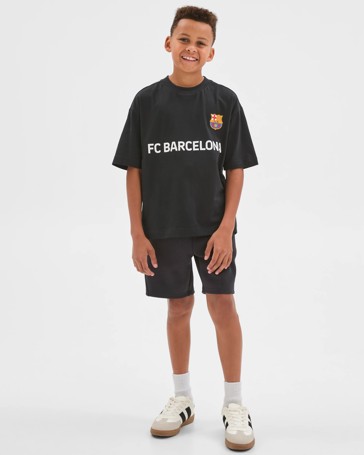 UEFA Champions League FC Barcelona Australian Cotton Oversized T-Shirt