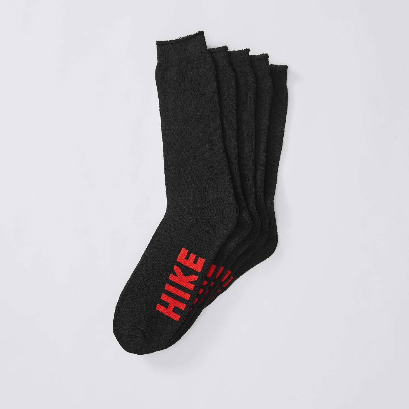 Men's 3 Pack Work Technology Hike Socks - Black 2 of 2