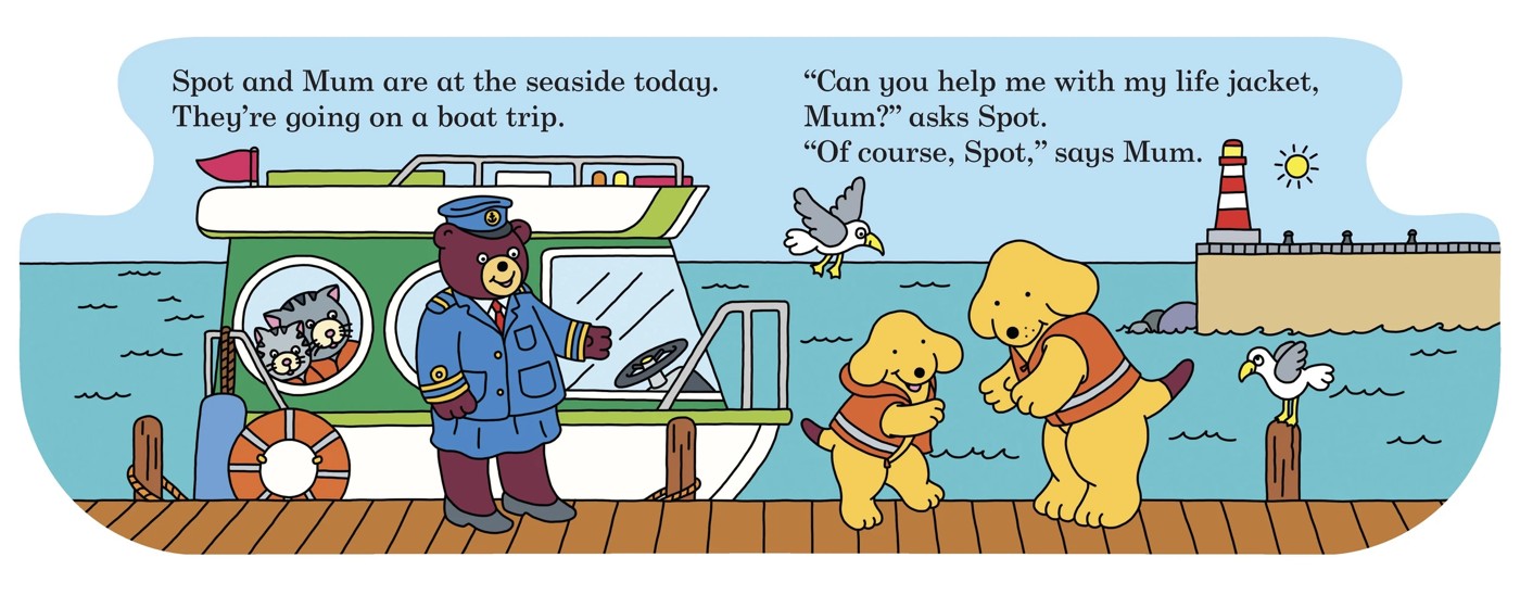 Spots Boat by Eric Hill - Book 2 of 4