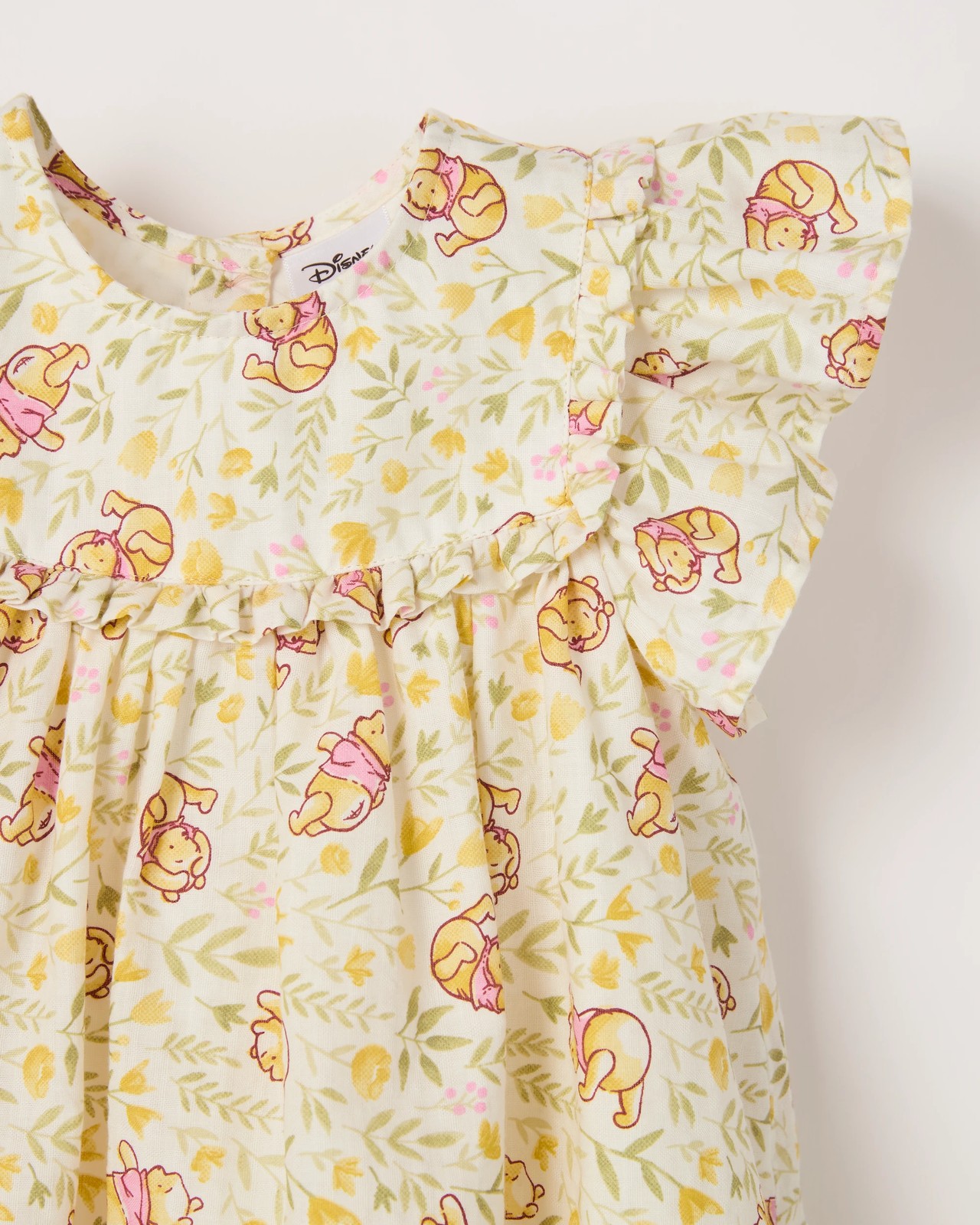 Licensed Disney Winnie The Pooh Cotton Frill Front Dress 5 of 5