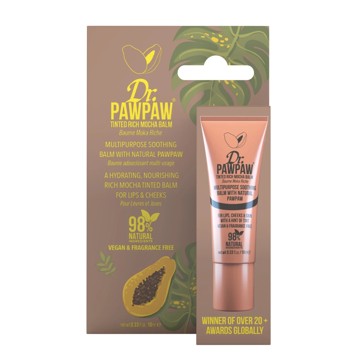 Tinted Rich Mocha Lip Balm 10ml, Natural Pawpaw - Dr. PAWPAW