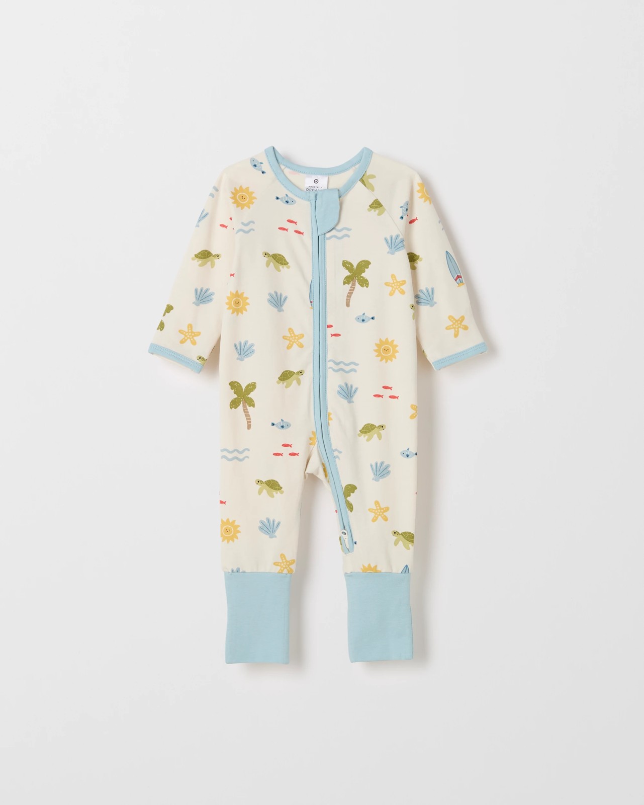 Baby Organic Cotton Footless Coverall 3 of 5