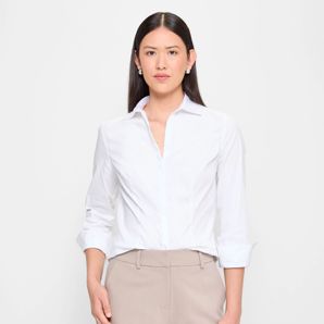 Australian Cotton Long Sleeve Fitted Shirt - Preview