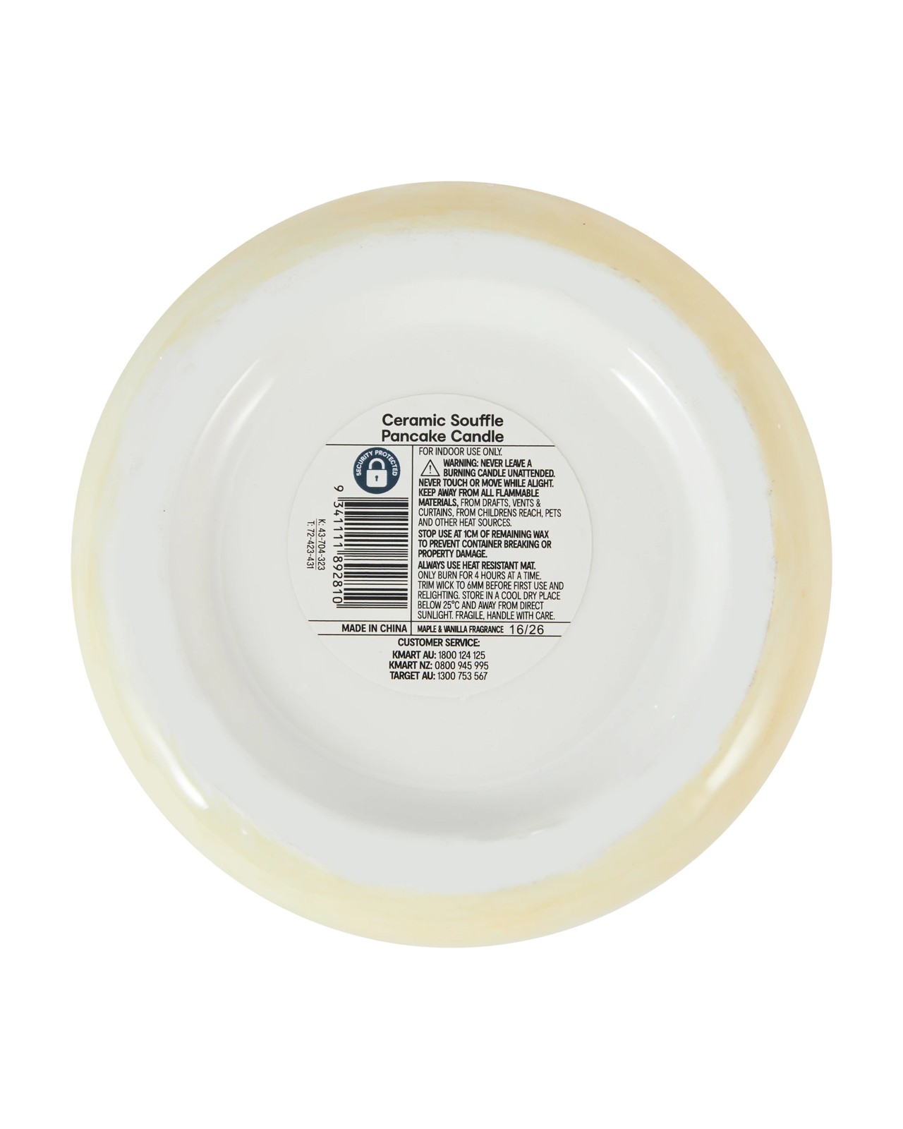 Anko Ceramic Souffle Pancake Candle 6 of 6