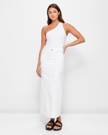 Denim Maxi Skirt - Lily Loves