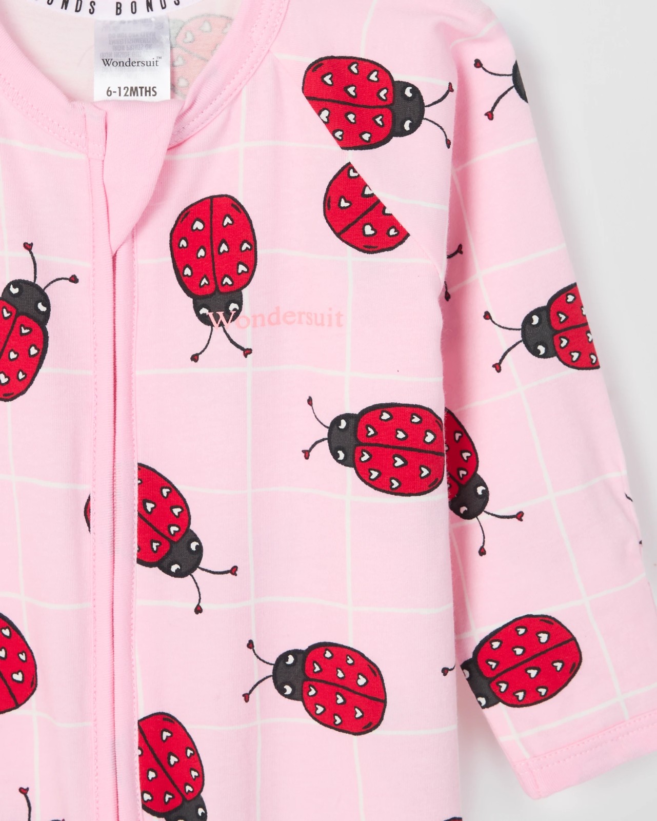 Bonds Baby Print Zip Wondersuit Coverall - LadyBugPicnic 2 of 2
