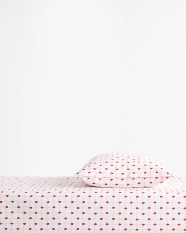 Australian Cotton Strawberry Kids Fitted Sheet Set