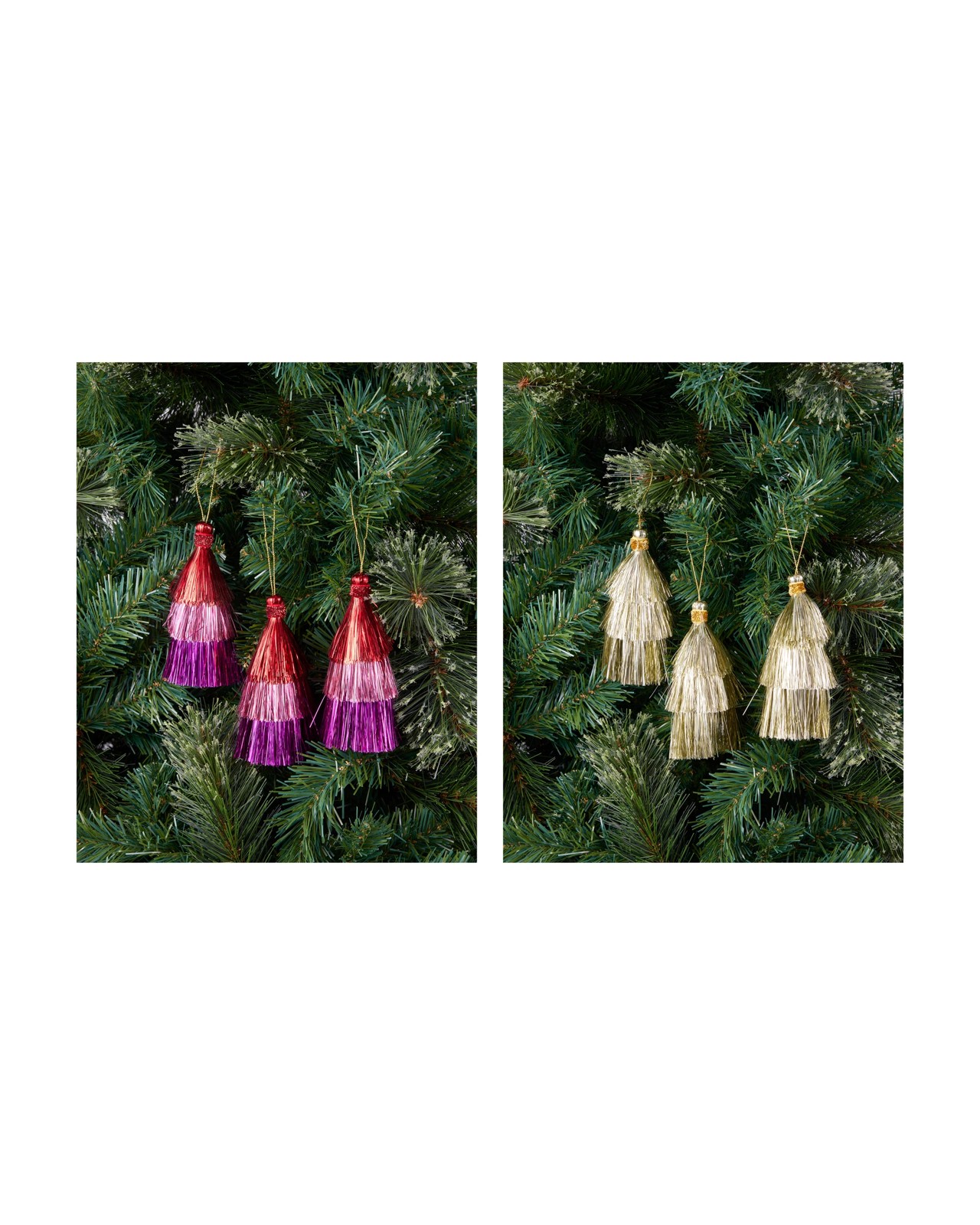 Anko 3 Pack Tinsel Decorations - Assorted 2 of 3