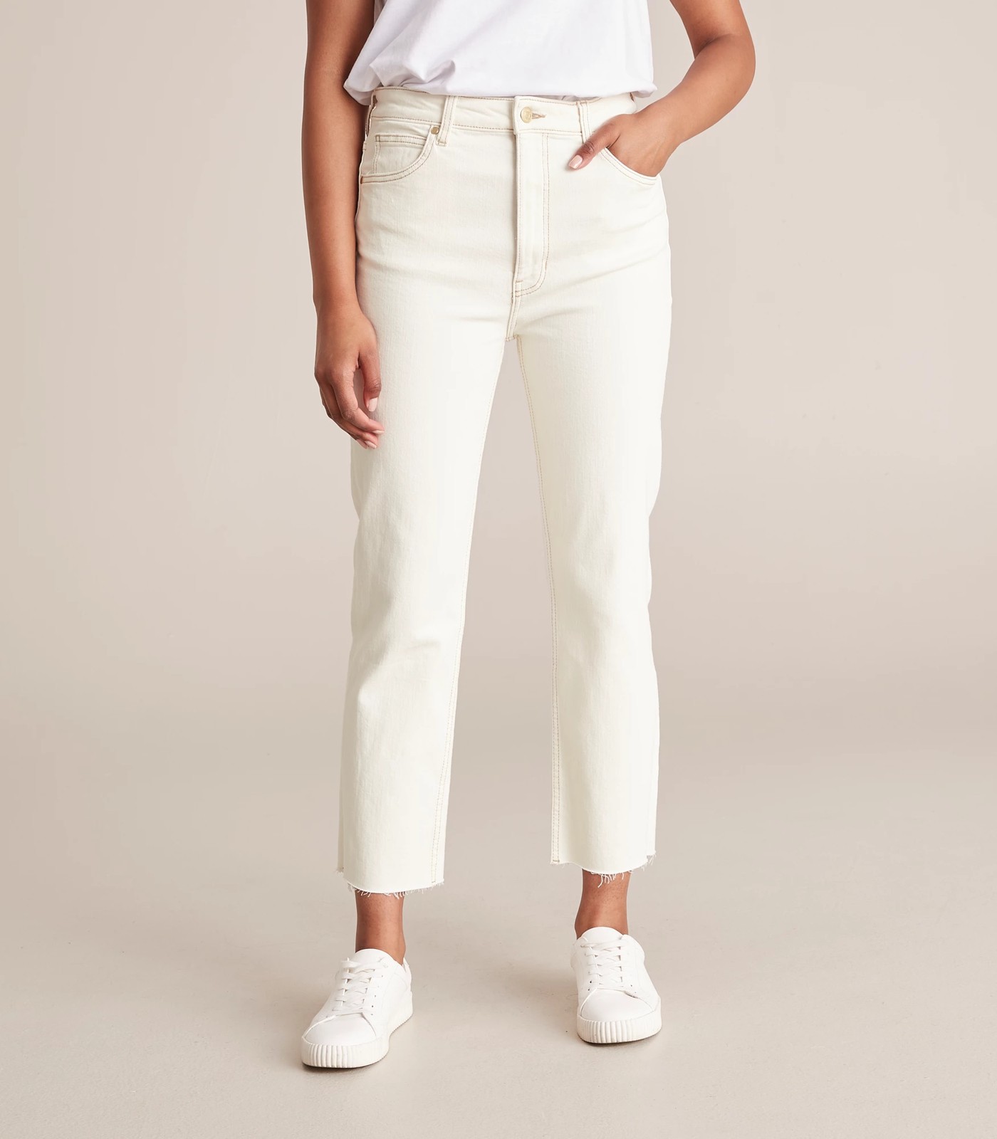 Alexa Straight High Rise Cropped Length Jeans | Target Australia