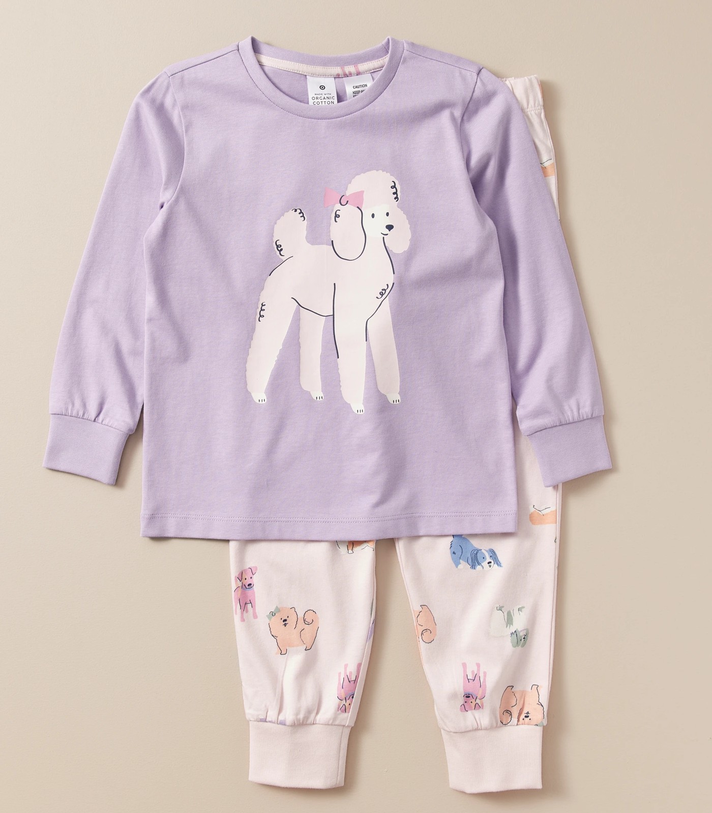 Organic Cotton Poodle Pyjama Set 2 of 6