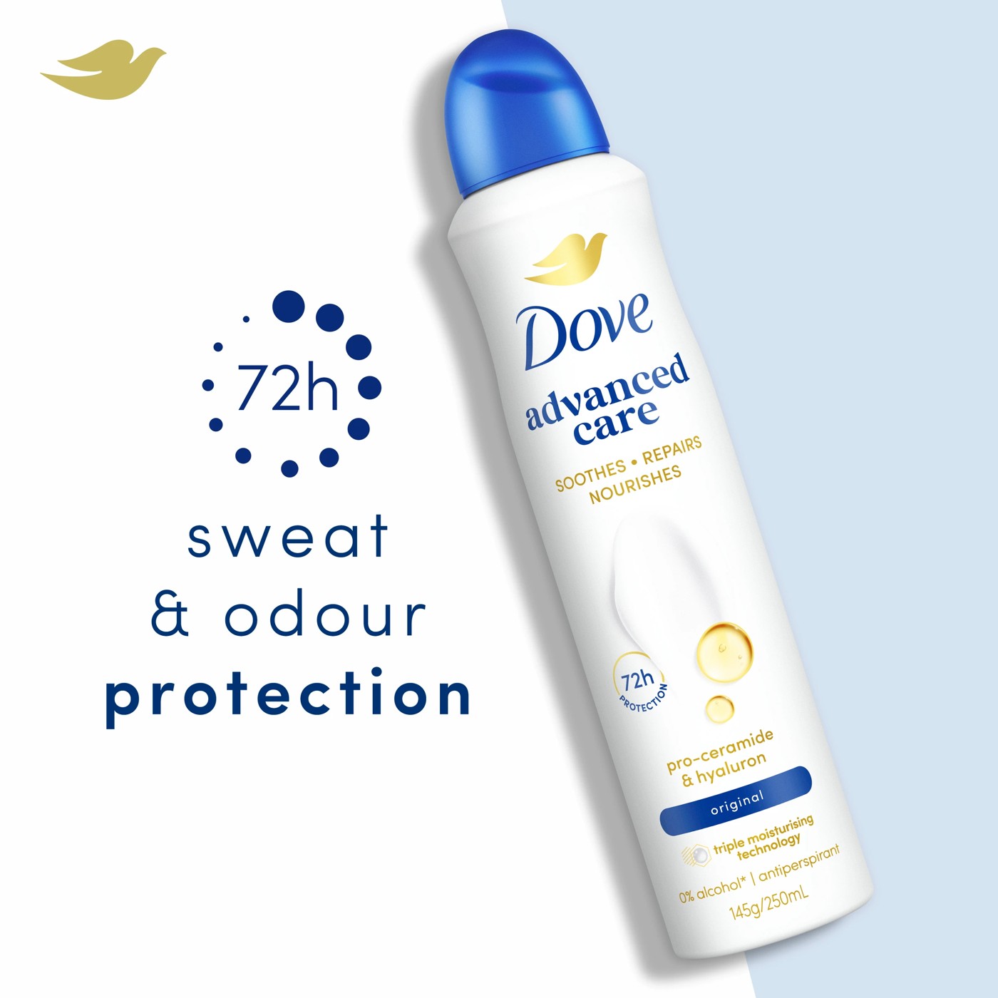 Dove Advanced Care Original Antiperspirant Deodorant 250ml 3 of 6