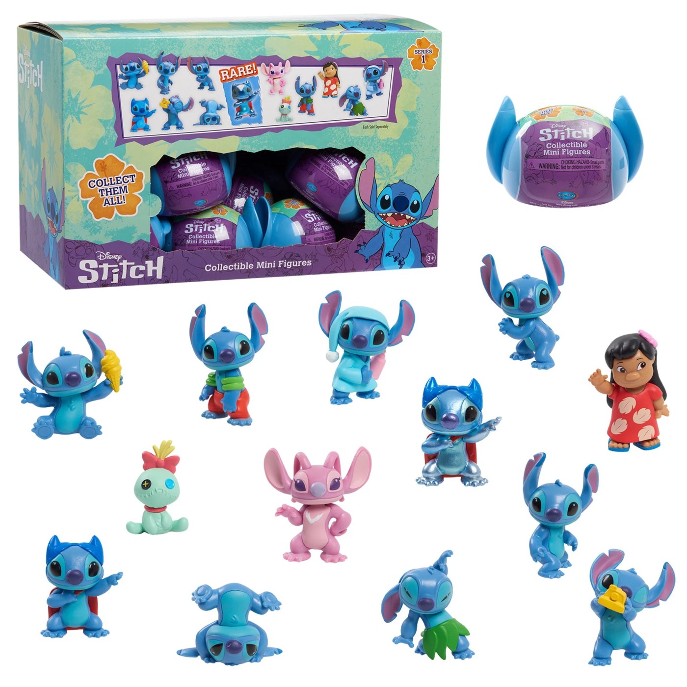 Disney's Lilo & Stitch Collectible Stitch Figure Set, 5-pieces - Just Play