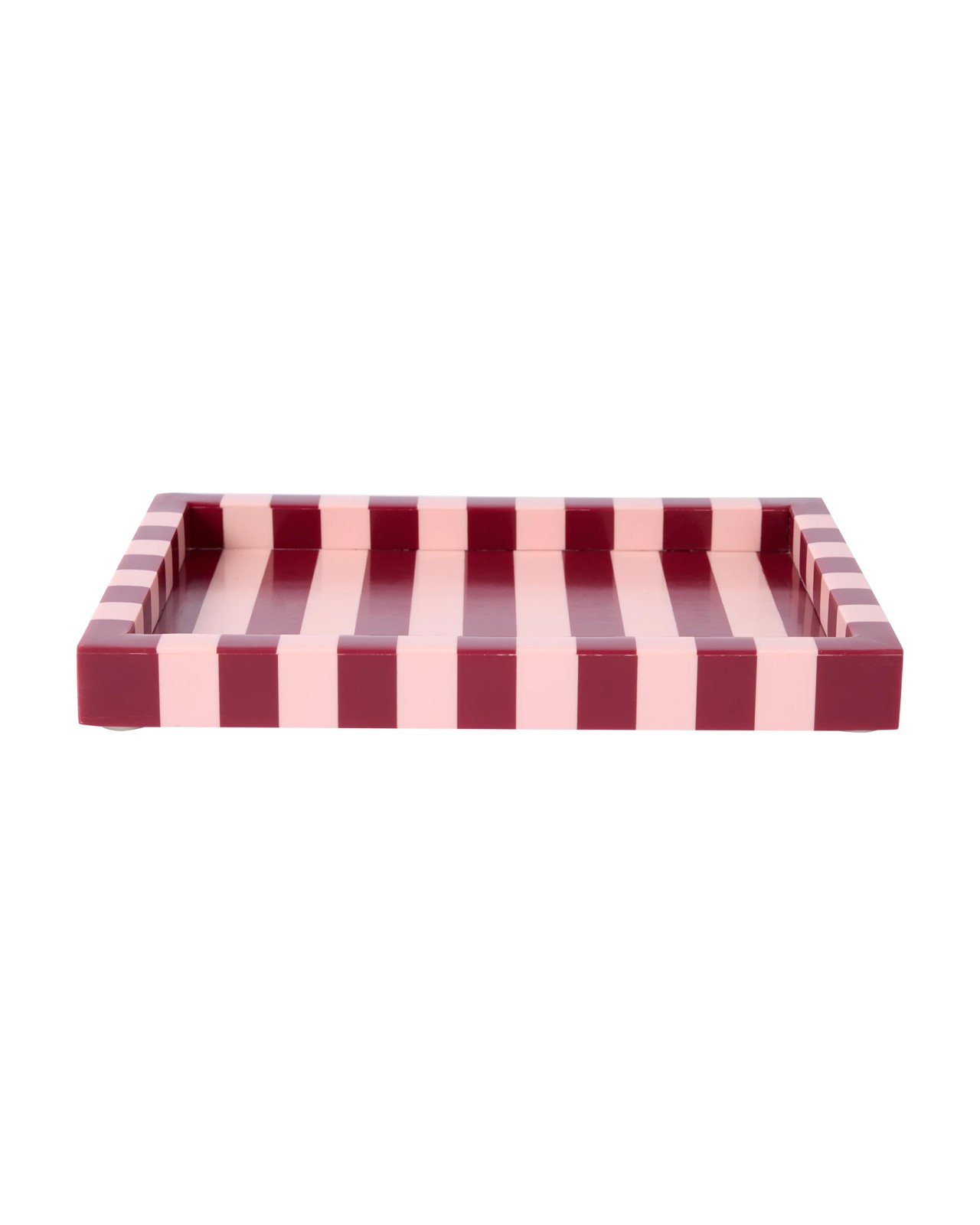 Anko Pink and Berry Stripe Decor Tray 2 of 6