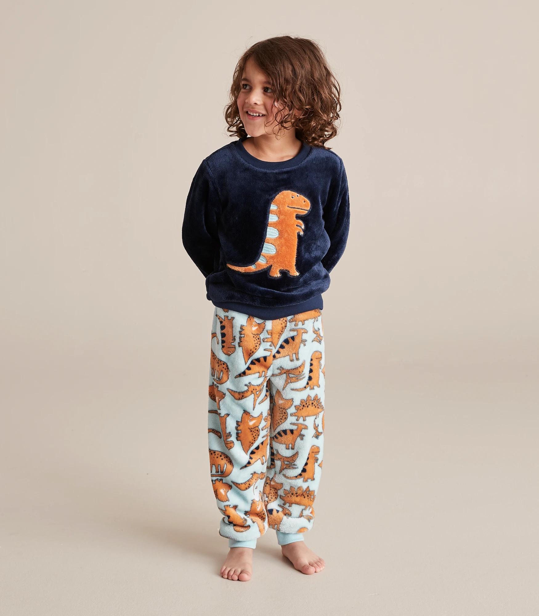 Fleece Dinosaur Pyjama Set Target Australia