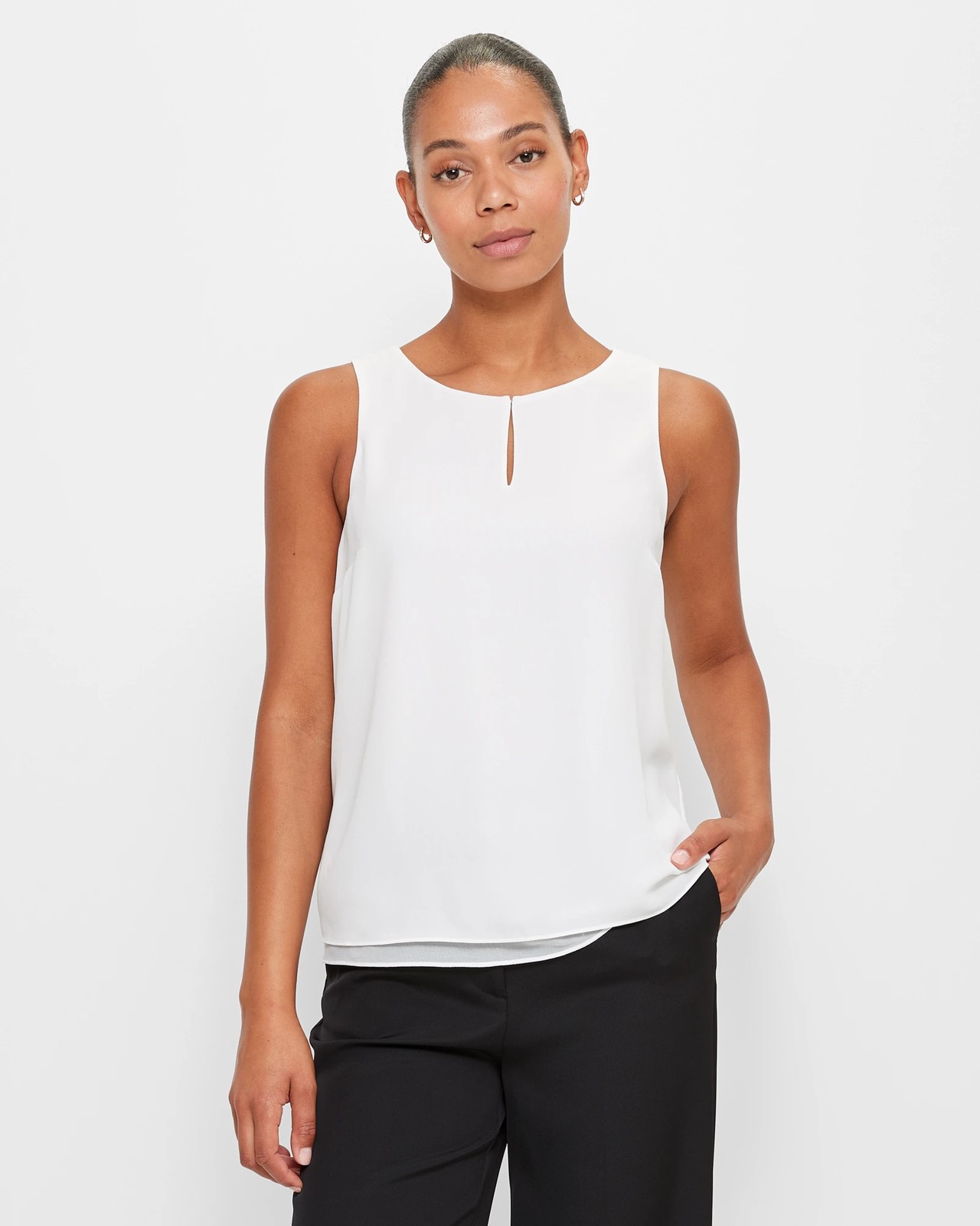 White Sleeveless Top : Target