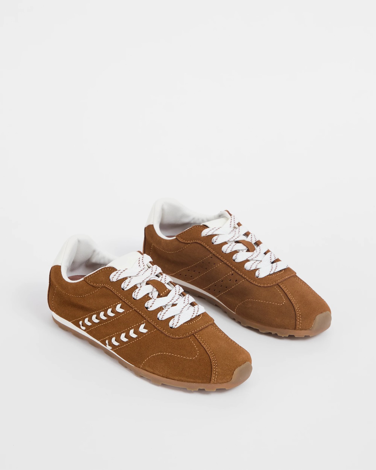 Genuine Suede Sneakers - Jenna - Tan 2 of 3