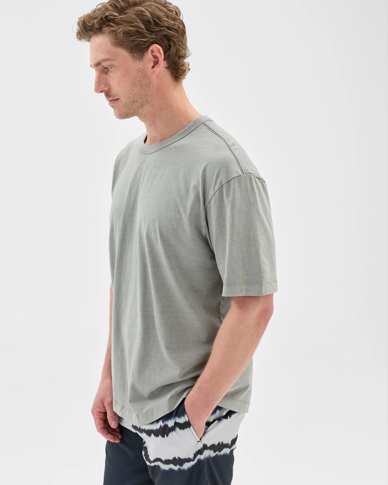 Australian Cotton T-Shirt  - Forest Fog 6 of 6