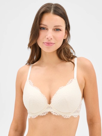 Womens Samantha Lace Push Up Underwire Bra
