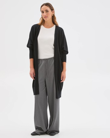 Australian Merino Wool Long Sleeve Longline Cardigan