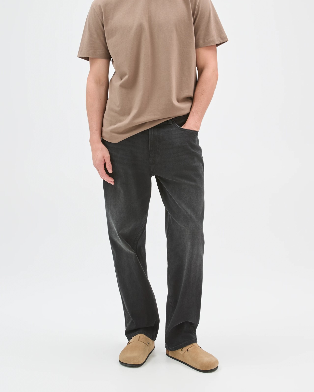 Relaxed Straight Fit Denim Jeans 2 of 6