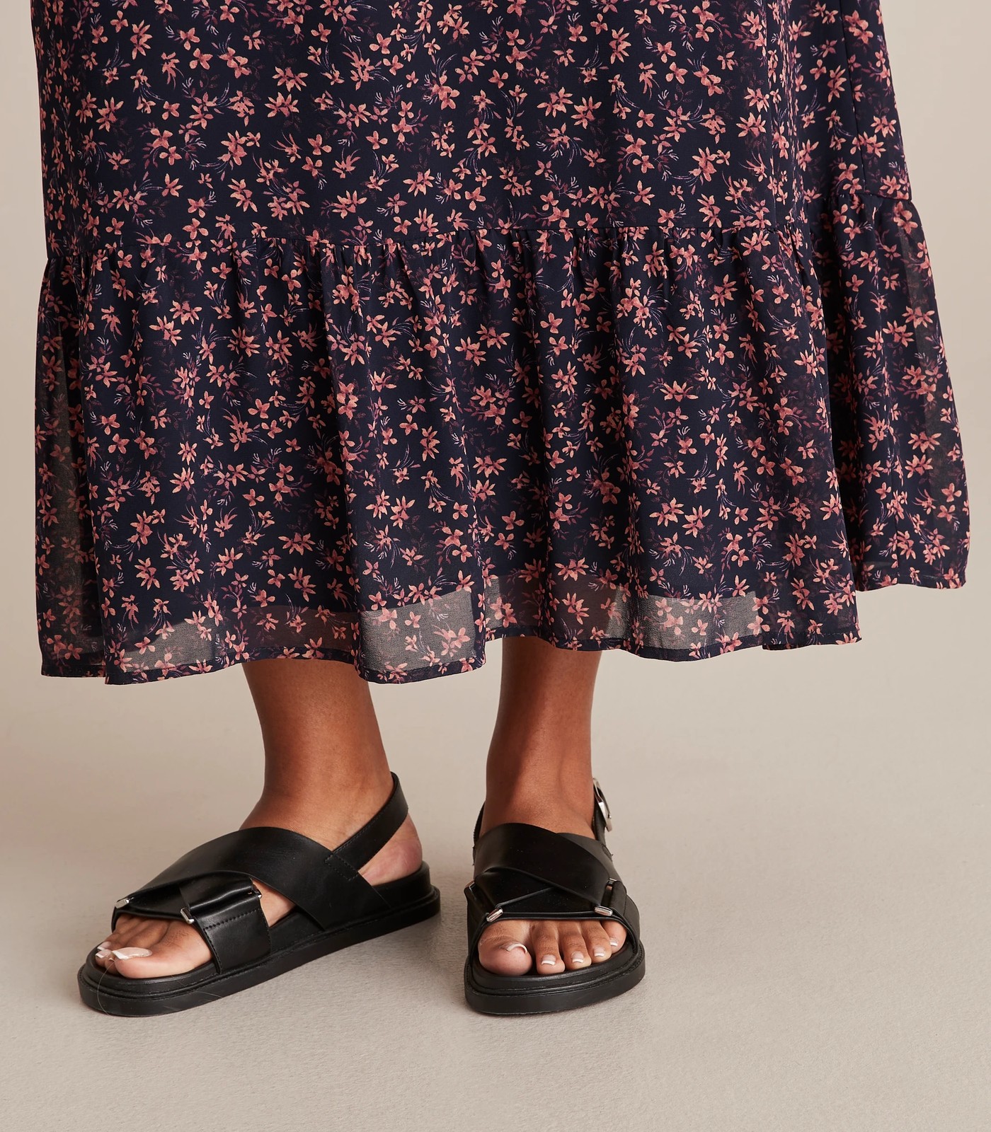 Curve Ruffle Midi Dress | Target Australia