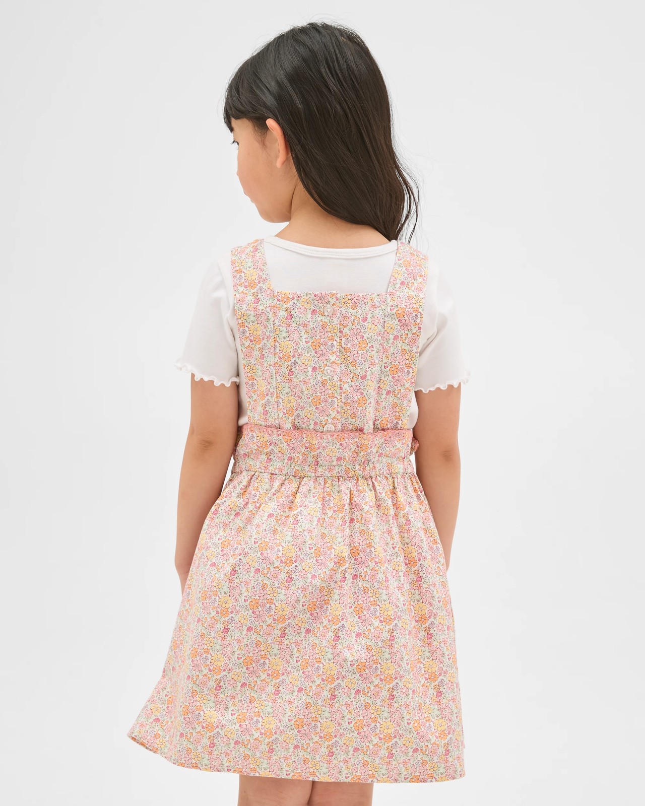 Australian Cotton Woven Apron Dress - Ditsy Multi 3 of 5