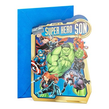 Hallmark Marvel Avengers Birthday Card For Son