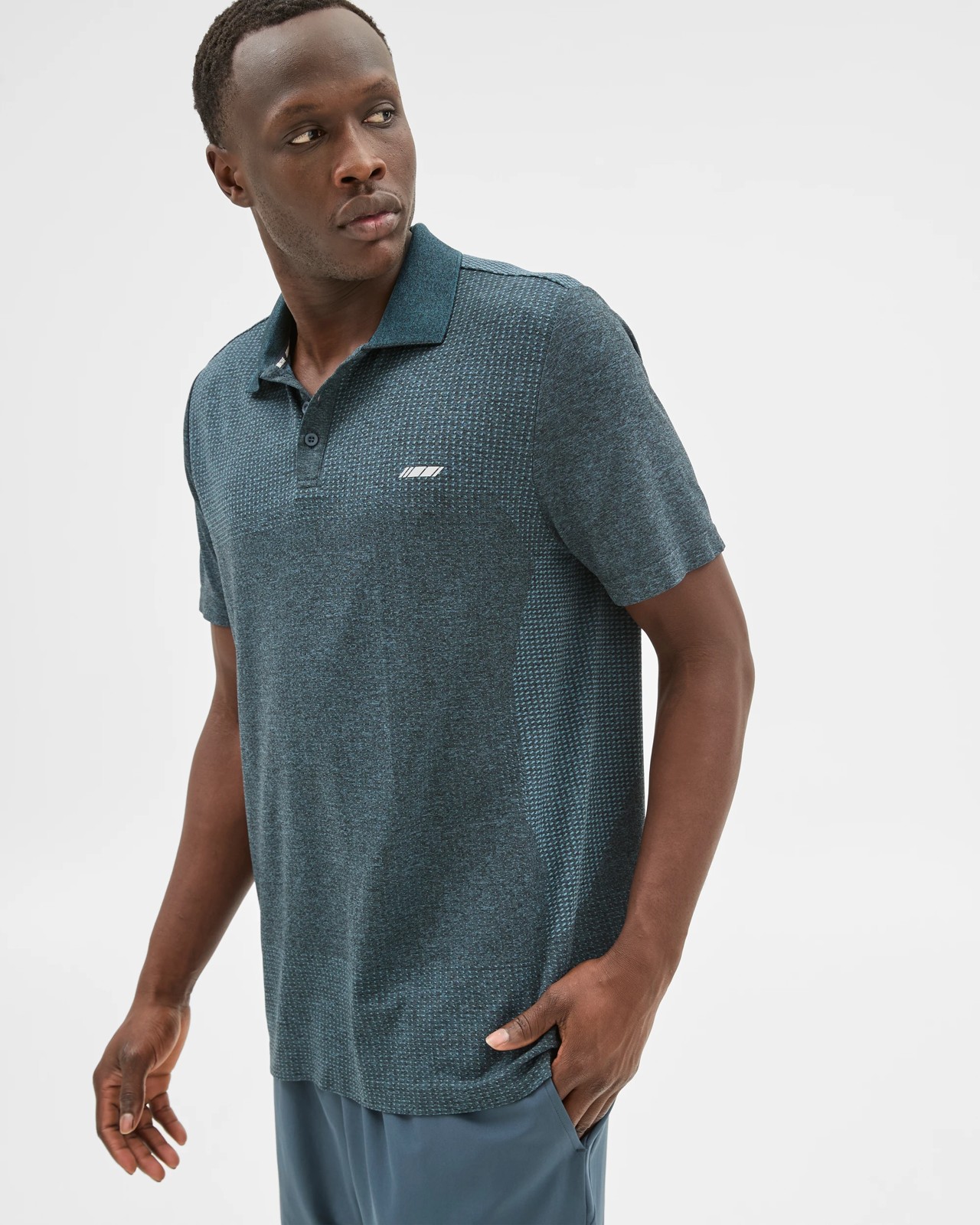 Active Polo Top  - Slate Green 3 of 6