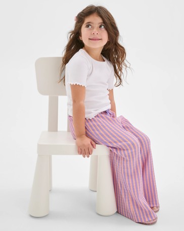 Crinkle Wide Leg Pants