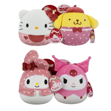 Squishmallows Sanrio Hello Kitty Valentines Day Pairs 8-inch - Assorted