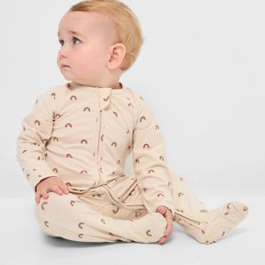 Baby Organic Cotton Print Zip Coverall thumbnail 2
