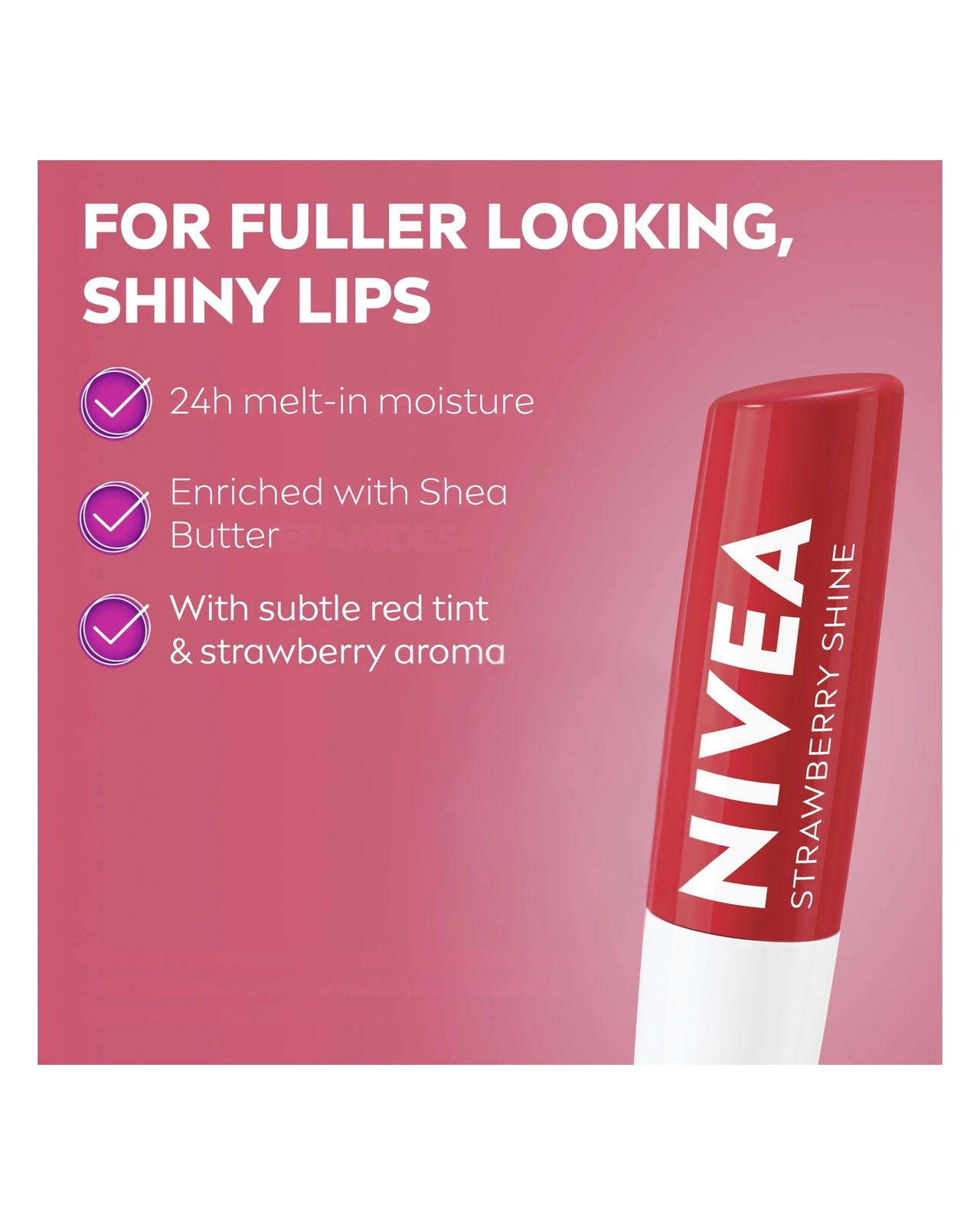 Nivea Fruity Shine Strawberry Lip Balm 3 of 5