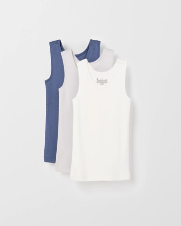 Australian Cotton 3 Pack Younger Boys Vest