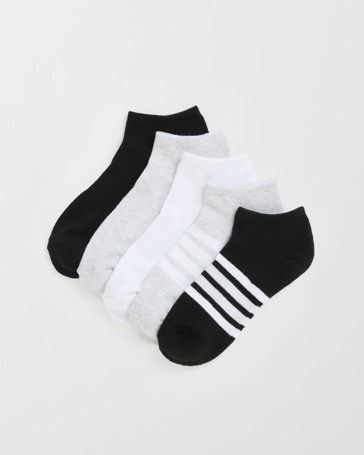 Australian Cotton Blend 5 Pack Sport Cushioned Low Cut Socks