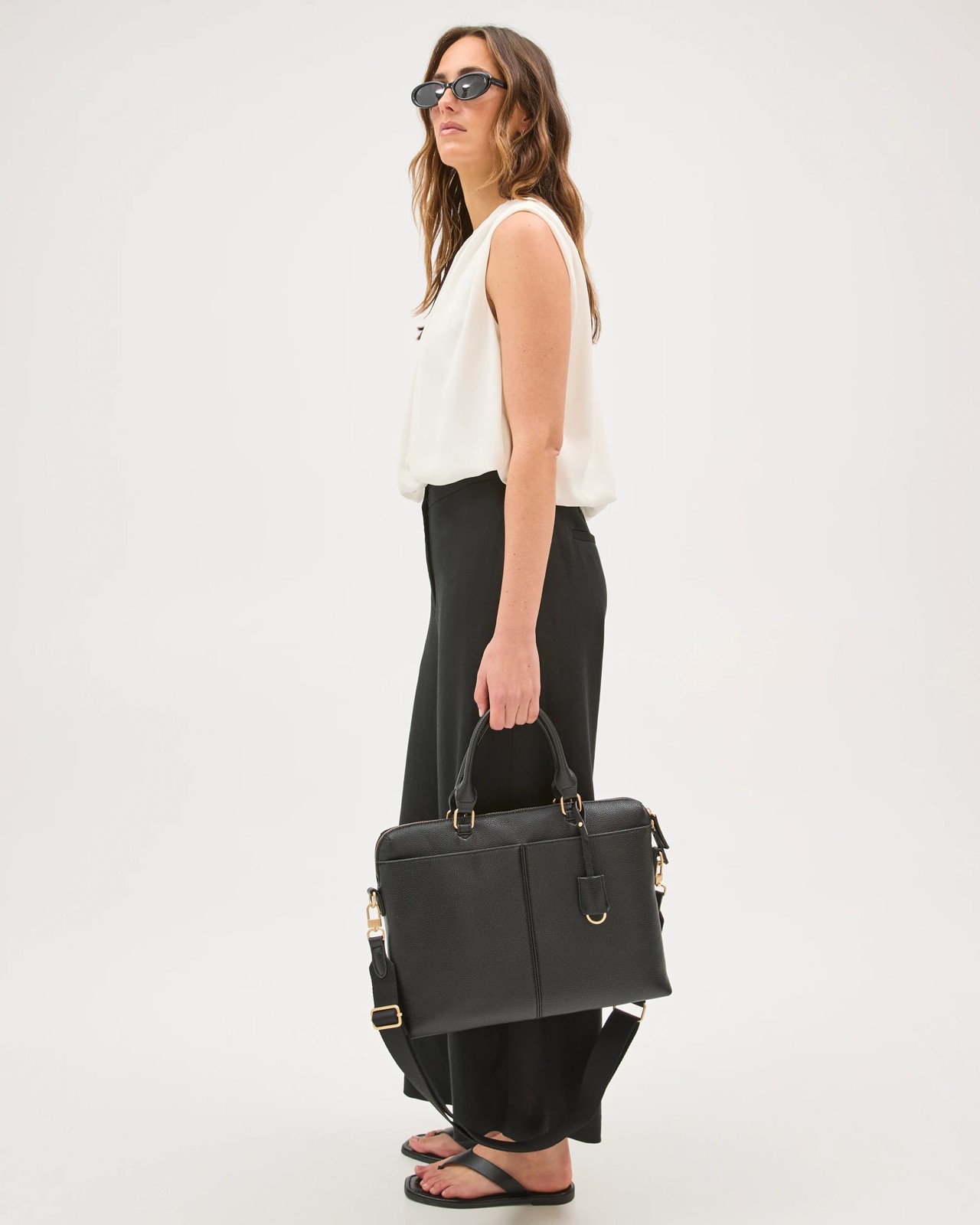 Pebble Laptop Work Tote Bag - Black 4 of 4