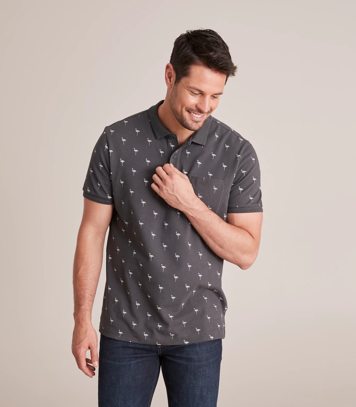 Flamingo polo shirt best sale