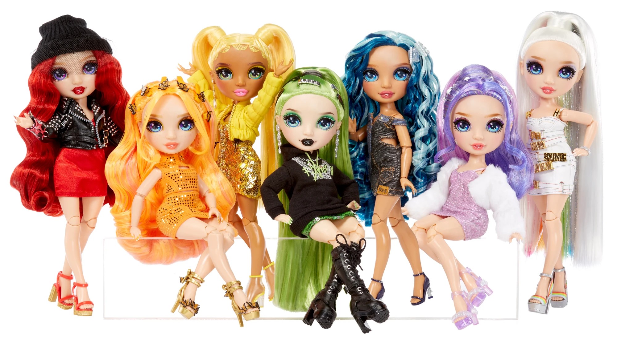 Rainbow High Original Fashion Doll 6-Pack , Violet, Ruby, Sunny