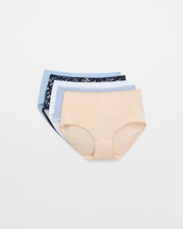 Womens Australian Cotton Full Briefs 5 Pack